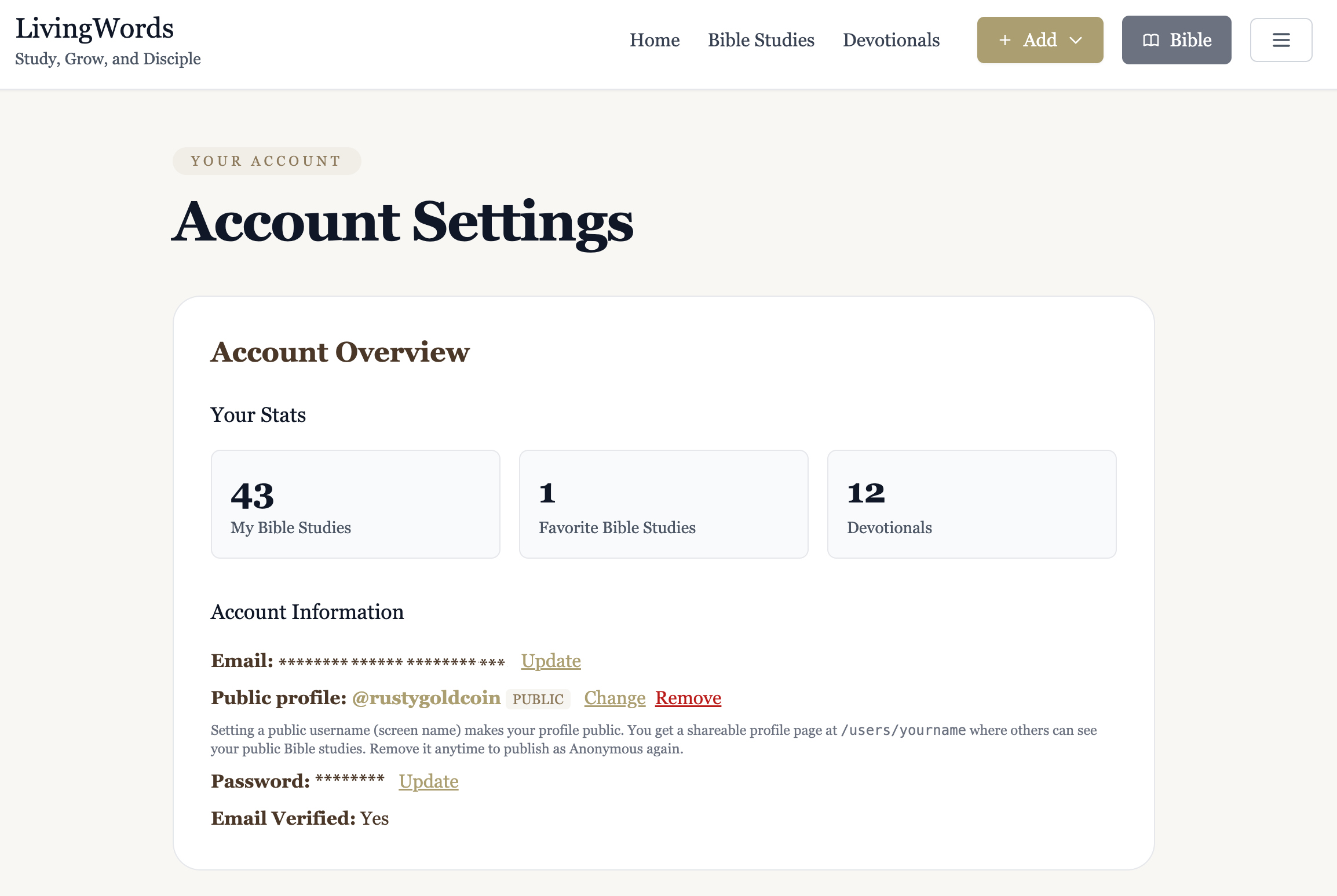 Exciting News: Public Author Profiles Are Now Live on TheLivingWordsProject.com!